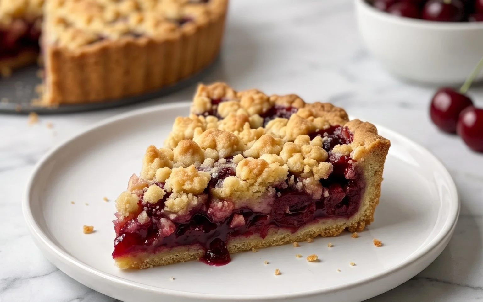 Kirsch Extract-Streusel-Auflauf: Saftig-süße Ofen-Versuchung